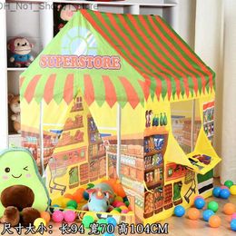 Toy Tents Portable Children's Tent Kids Campaign House Party Tent Toys Kids Tent Play House Indoor Ball Pool for Children Game House Toys Q231220