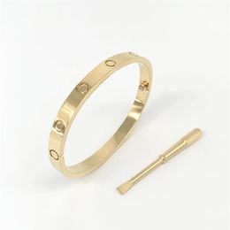 bracelet designer bracelets designer Jewellery Women Classic 5 0 Titanium Steel Alloy Gold-Plated Craft Colours Gold Silver Rose Neve297I