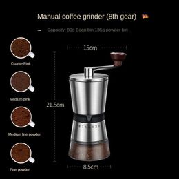 Manual Coffee Grinders Coffee Grinders Detachable and Portable Grinders Ceramic Grinder Core Coarse and Fine Can Be Hand Grinder Coffee Accessories 231219