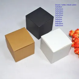 Gift Wrap 50pcs/lot 3 X3 5 X5 6 X6 7 X7 8 X To 10 X10 Kraft Card Paper Boxes Diy Colour Cosmetics Packaging Valve Tube Box