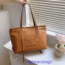 Top original wholesale selins's tote bags online shop Unique Soft Face Tote Bag 2023 New Simple Texture Commuting Large Capacity Underarm With real logo