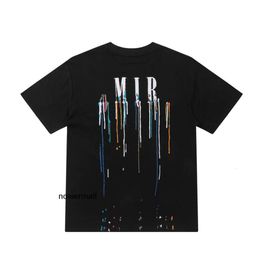 Tees women Tshirt amari Fashion amiiri men amirl luxury designer amirlies Limited Edition Couples am Street Wear amis Brand Shirt Splashink imiri Letter Print KTKY