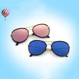 New Retro style cool Round Kids Sunglasses Boys Girls Sun Glasses Children Eyeglasses Brand Design Mirror Shades UV400 Whole3020