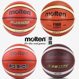Official Size 7/6/5/4 Molten GG7X XJ1000 BG3100 Basketball PU Leather for Adult Teenager Children Outdoor Indoor Match Training 231220