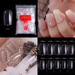 False Nails 500PCS Shape Clear Tips Nail Straight XXL Long For Acrylic