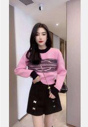 Womens Luxury brands Designers Sweater pink Letters Pullover Men S Hoodie Long Sleeve C Interlocking Sweatshirt Embroidery Knitwear Winter Clothes 8877ESS