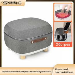 Electric massagers 220V Electric Antistress Shiatsu3D Kneading Air Pressure Foot Massager Infrared Foot Care Machine Heating Can be used as a stoolL231220