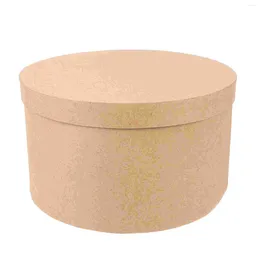 Take Out Containers 1 Set Round Kraft Paper Box Cookie Container Cake Cupcake