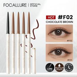 FOCALLURE Waterproof Ultra slim Eyeliner Gel Pencil Soft High Pigment Professional Long lasting Eyes Liner Makeup Tool Cosmetics 231220