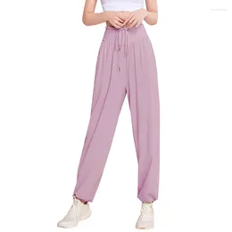 Women's Pants 2023 Autumn Casual Straight Women Fashion High Waist Loose Trousers Light Purple