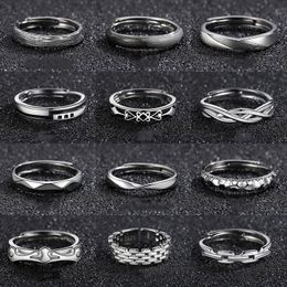 Layered Men's Ring Single Ring Trendy and Personalized Open Ring Retro Mobius Men's Ring