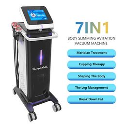 Hot Selling Vertical 7 Handles 80Khz Cavitation Vacuum Body Sculpture Thinning Fat Removal Radiofrequency Body Detox Lymphatic Drainage Salon