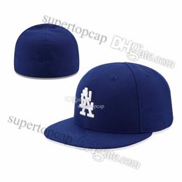 2023 Men's Baseball Full Closed Caps Summer Navy Blue Letter Bone Men Women Black Color All 32 Teams Casual Sport Flat Fitted237G