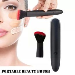1PCS Portable Beauty Brush USB Charge Electric Makeup Blending Brush Tools Cosmetics Tool Black Concealer Foundation Q0A6 231220