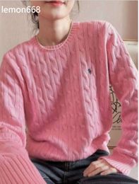 Women's Knits Tees Winter New Long Sleeve Vintage Twist Knitted Sweater Women Pink Grey Black Baggy Knitwear Pullover Jumper Female Clothing G2870