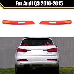 for Audi Q3 2010-2015 Bumper Decorative Lamp Housing Rear Fog Lamps Lampshade Anti-collision Light Cover