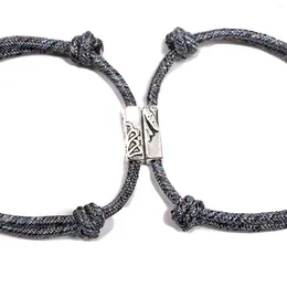 Charm Bracelets 2pcs Magnetic Bracelet For Women Men Couple's Elegant Fashion & Simple Girlfriend Gifts