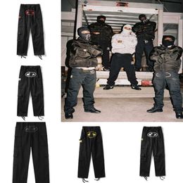 2023 Men's Y2k Cargo Cortieze Pants Harajuku Hip Hop Print Multi Pocket Overalls Hip Hop Punk Rock Wide Leg Pants cortezs tracksuit sweat pants versized Streetwear yr