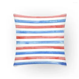 Pillow Home Decor Pillowcase Nordic Artistic Sofa Stripes Decorative Pillows 45x45 Upholstery Cover Textile Colourful Line E2174