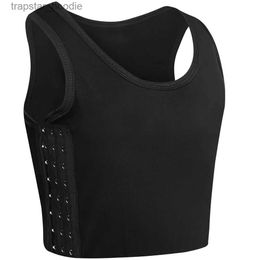 Women's Tanks Camis XUJI Women Tomboy Trans Elastic Chest Binder Breathable Cotton Slim Fit Tank Top L231220