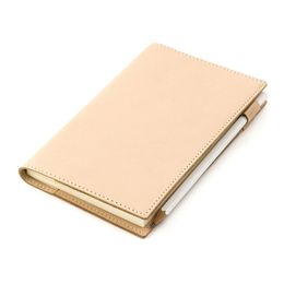 Office Notebook Leather Cover A5 A6 B6 Journal Outdoor Travel Note Book Pen Clip Solid Retro Durable Lines Blank Graph 231220