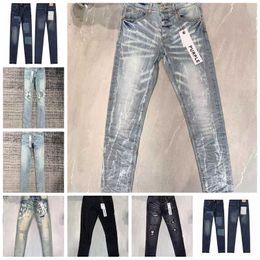 designer PURPLE BRAND jeans Fashion Mens Jeans Cool Style Luxury Designer Denim Pant Distressed Ripped Biker Jean Slim Fit Motorcycle Size 28-40