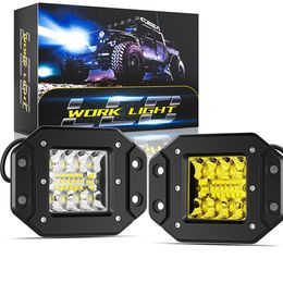 16 LED Work Light 48W Waterproof Spot Off Road Driving Working Lights for Truck Car ATV SUV ATV UAZ Moto