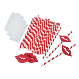 Disposable Cups Straws 50 PCS And Paper Decorative Cocktail Drinking For Graduation Party Decoration Supplies