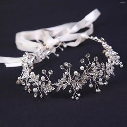 Hair Clips Crystal Hairband Fancy Jewellery Women Wedding Accessories With Pendant Headdresses Glitter Rhinestone Ornaments Decor