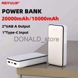 Cell Phone Power Banks 20000mAh Large Capacity Power Bank 2.1A USB Fast Charging External Battery 10000mAh Portable Powerbank For iPhone Samsung Xiaomi J231220