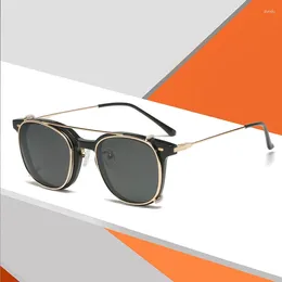 Sunglasses 48mm Box Polarised Dual Use Anti Blue Mask Mirror Face Can Be Paired With Myopia Glasses 62677