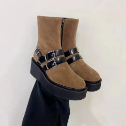 Prado Prd Designer Praddas Winter Pada Prax Martin Boots Fall British Style Ankle Boots Real Leather Booties Heels Height Shoes