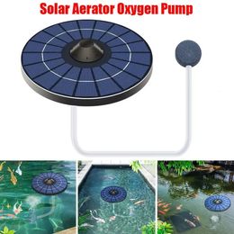 Air Pumps Accessories Solar Aeration Oxygen Pump Stable Silent Water Aerator For Aquarium Fish Tank Pond Outdoor Fishing Oxygenation 231219