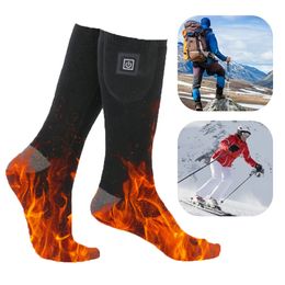 Sports Socks Winter Heated Socks Thermal Socks 3 Level Men's Heating Foot Warmer Electric Socks Warm Socks Cycling Heated Socks Ski Trekking 231219