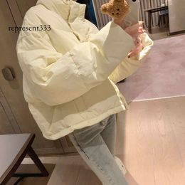 miu puffer jacket CH23 Autumn/winter New Fashion Cross Decoration Filling Full National Standard 90 White Duck Pure Down Coat