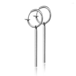 Hoop Earrings Trend Stainless Steel Long Wire Tassel Earring 316L Elegant Jewellery Party Gifts For Women