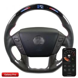 100% Tested Carbon Fibre Steering Wheel Fit for Nissan Y62 Petrol LED Performance Car Styling