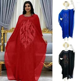 Ethnic Clothing 2023 Women Muslim Abaya Dubai Africa Dashiki Plus Size Chiffon Dress Diamonds Outfits Turkish Islam