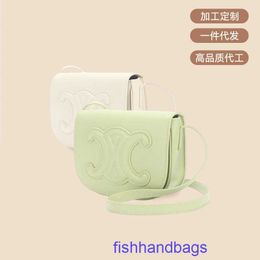 Wholesale Top Original Celins's tote bags online shop Factory Outlet Tote for sale Pink ink same triumphal arch saddle bag 2023 summer new With real logo