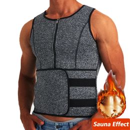 Men Body Shaper Waist Trainer Sauna Suit Sweat Vest Slimming Underwear Weight Loss Shirt Fat Workout Tank Tops Shapewear 231219