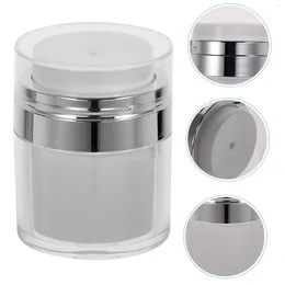 Storage Bottles Press Cream Jar Lotion Bottle Airless Press-type Container Pressing Sub Cosmetics Containers With Lids