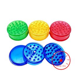 Latest Colorful Plastic Smoking Portable Design Dry Herb Tobacco Grind Spice Miller Grinder Crusher Grinding Chopped Hand Muller Cigarette Pipes Holder DHL