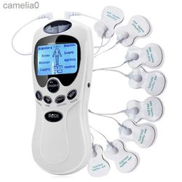 Electric massagers Pulse Tens Acupuncture Electric Body Massage 8 Models Digital Therapy Machine 4Pads Electrical Muscle Stimulator Full Body RelaxL231220