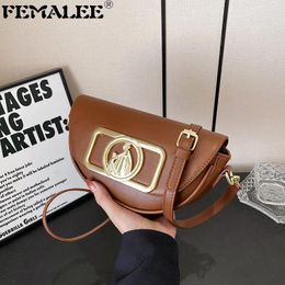 Shoulder Bags 2024 Half Round Mini Saddle High Quality Messenger Fashion Women Purse And Handbags