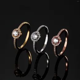 Cluster Rings Fine Works Luxury Ring Joy Series First Choice For Elegant And Gorgeous Charm High Quality Zircon