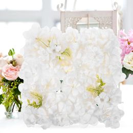 Decorative Flowers Artificial Silk Rose Flower Wall Panel Wedding Pography Party Floral Backdrop Decoration