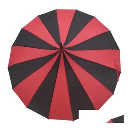 Umbrellas Umbrellas Creative Design Black And White Striped Golf Umbrella LongHandled Straight Pagoda Sn4085 Drop Delivery Home Garden Ho D