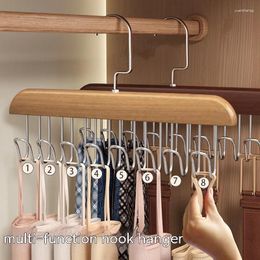 Hangers Multi-Functional Non-Slip Storage For Camisole Underwear Bra Socks U-shape Wooden Coat Rack Clothing