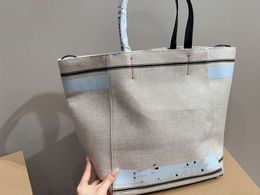 Luxury designer tote bag canvas shopping bag large capacity fashion simple women casual tote handbag designer bags