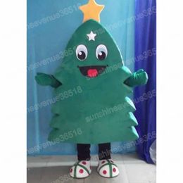 Adult size Christmas Tree Mascot Costume Cartoon theme character Carnival Unisex Halloween Carnival Adults Birthday Party Fancy Outfit For Men Women